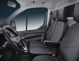 Housse de siège HDD pour siège passager double noir pour Ford Transit Custom