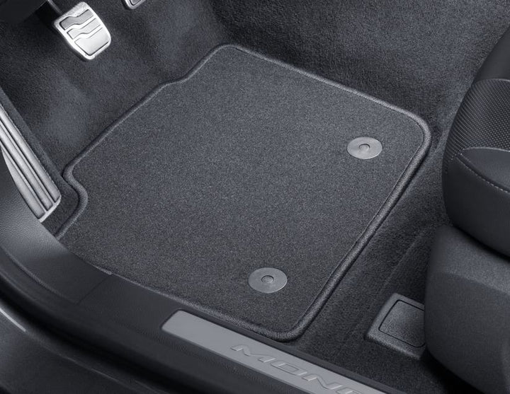 Tapis de sol en moquette avant et arrière noir pour Ford Mondeo