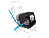 4pets® Caisse de transport Caree pour chiens et chats « Cool Grey » jusqu’à 8 kg