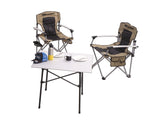 Chaise de camping ARB avec sac de transport noire et beige