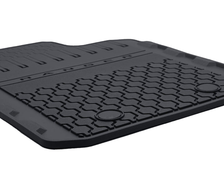 Tapis de sol en caoutchouc avant et arrière noir pour Ford Ranger