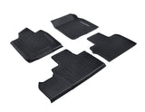 Tapis de sol en caoutchouc avant et arrière noir pour Ford Mustang Mach-E