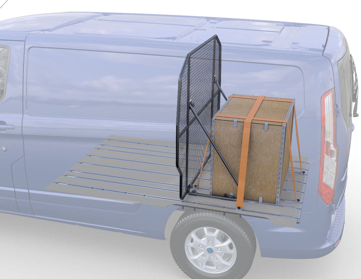 Système séparation blocs coulissants crochets d'arrimage Ford Transit Custom