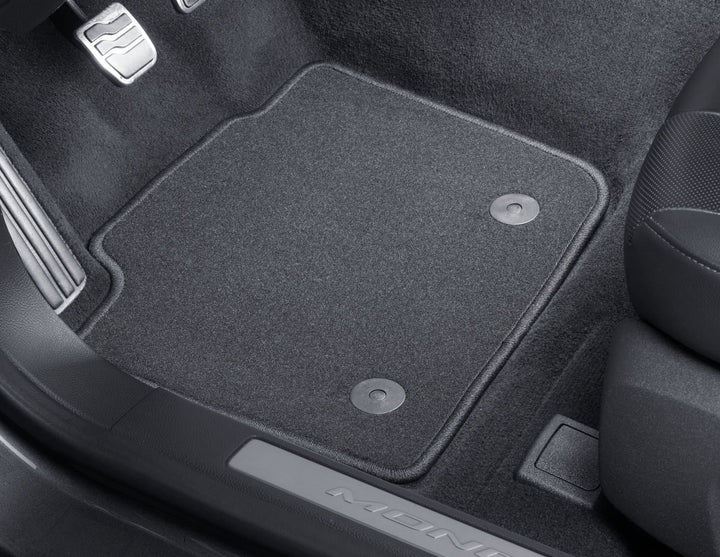 Tapis de sol en moquette avant et arrière noir pour Ford Mondeo