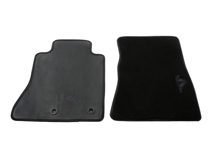 Tapis de sol en velours avant noirs pour Ford Mustang à partir de 10/2023