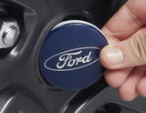 Originale Ford Enjoliveur de moyeu bleu,avec logo Ford