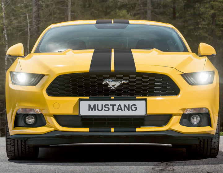 Bandes décoratives autocollantes noires Herpa print Ford Mustang 03/2018-03/2023