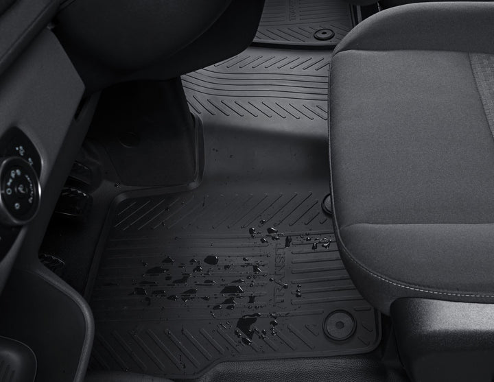 Ford Tapis de sol Caoutchouc avant noirs avec logo Transit origine constructeur