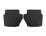 Tapis de sol en caoutchouc arrière noir pour Ford Fiesta 09/2008-06/2017