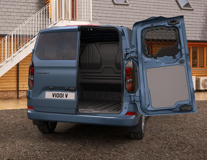 Protection grillagée vitre arrière portes arrière battantes Ford Transit Custom