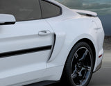 Kit d’écopes latérales noir mat pour Ford Mustang 03/2018-03/2023