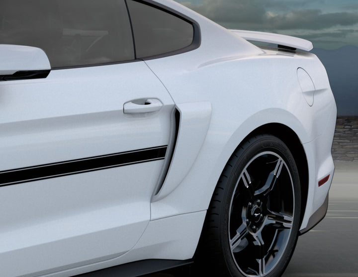 Kit d’écopes latérales noir mat pour Ford Mustang 03/2018-03/2023