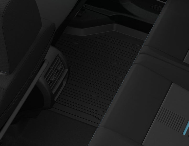 Tapis de sol en caoutchouc arrière noirs pour Ford Tourneo Connect