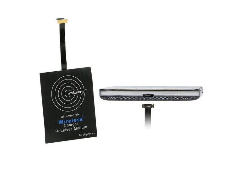 Acv* Récepteur de Charge Qi Universel Inbay, avec Connecteur Micro-Usb 2.0