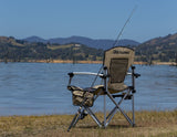 Chaise de camping ARB avec sac de transport noire et beige