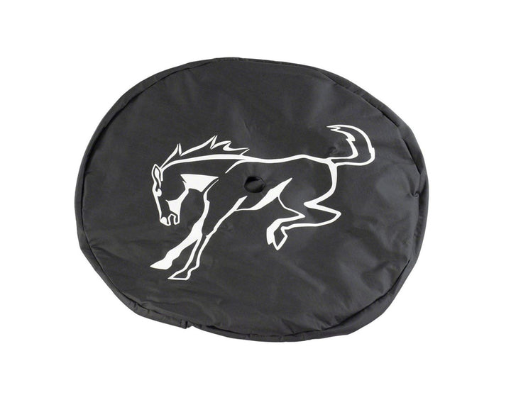 Protection de roue de secours noir avec logo poney Bronco blanc pour Ford Bronco