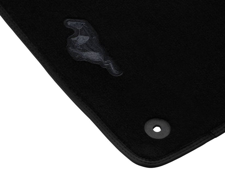 Tapis de sol en velours avant noirs pour Ford Mustang à partir de 10/2023