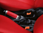 Originale Ford Ka Pommeau de frein à main rouge Sunrise avec inserts chromés mats