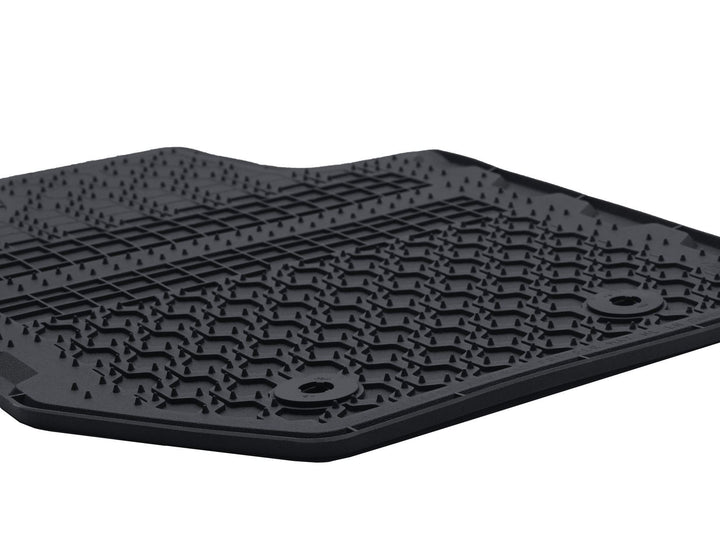 Tapis de sol en caoutchouc avant et arrière noir pour Ford Ranger