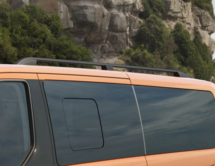 Barres de toit longitudinales noires pour Ford Tourneo/Transit Custom