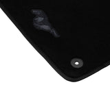 Tapis de sol en velours avant noirs pour Ford Mustang à partir de 10/2023