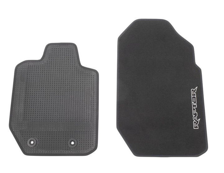 Tapis de sol en velours avant noir pour Ford Ranger 02/2019-06/2022