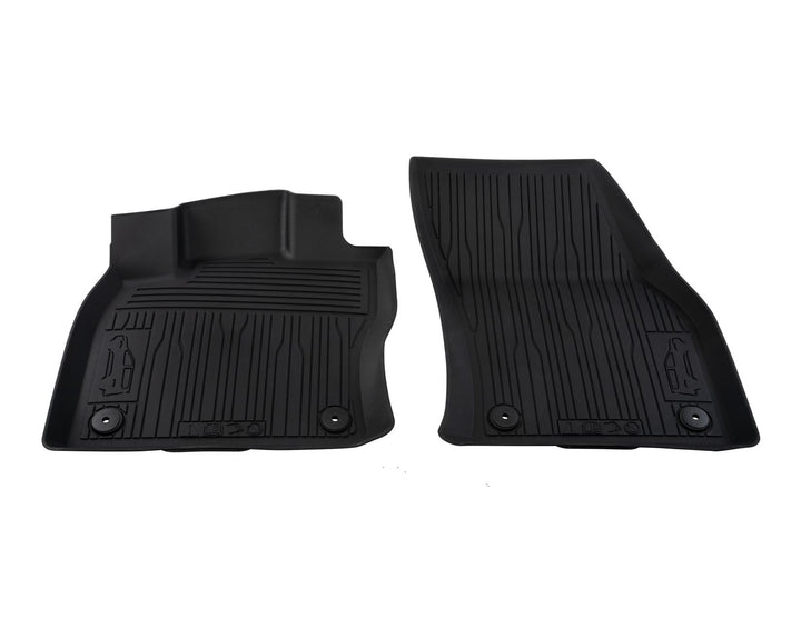 Tapis de sol en caoutchouc avant noirs pour Ford Tourneo Connect