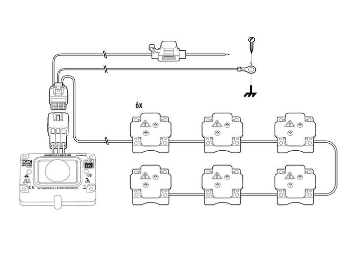 K&K* Répulsif anti-nuisibles M4700,dispositif combiné