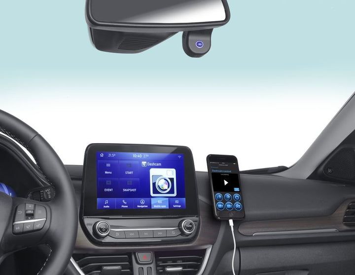 Caméra de planche de bord Avec résolution « full HD », fonctionne avec l'écran tactile SYNC®3 et/ou avec AppLink®