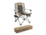 Chaise de camping ARB avec sac de transport noire et beige