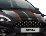 Bandes décoratives pour capot moteur pour Ford Fiesta à partir de 07/2017