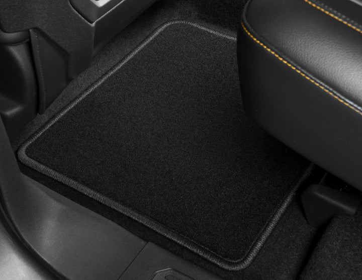 Tapis de sol en velours avant et arrière noir pour Ford Bronco