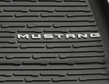 Tapis de sol en caoutchouc avant et arrière noirs pour Ford Mustang