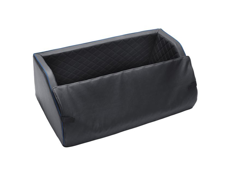 Puma padsforall®* Tapis de voyage pour animaux en cuir PU noir avec passepoil bleu, taille : XS 2019-