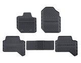 Tapis de sol en caoutchouc avant et arrière noir pour Ford Ranger
