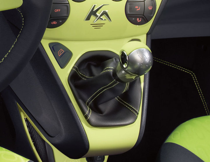 Originale Ford Ka Soufflet de levier de vitesses vinyle noir avec surpiqûre vert Jump