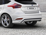 Jupe de bouclier arrière avec diffuseur intégré noir brillant pour Ford Focus