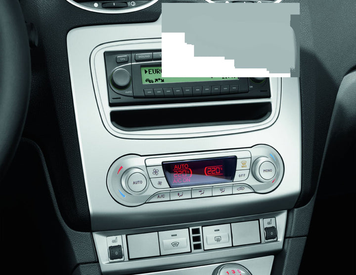 Originale Ford Focus 01/2008-12/2010 Façade pour autoradio format DIN argent