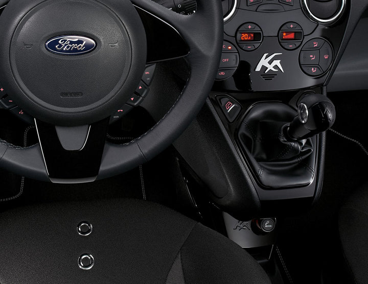 Filet de rangement de console centrale noir laqué pour Ford KA