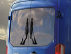 Protection grillagée vitre arrière pour portes arrière battantes Ford Transit