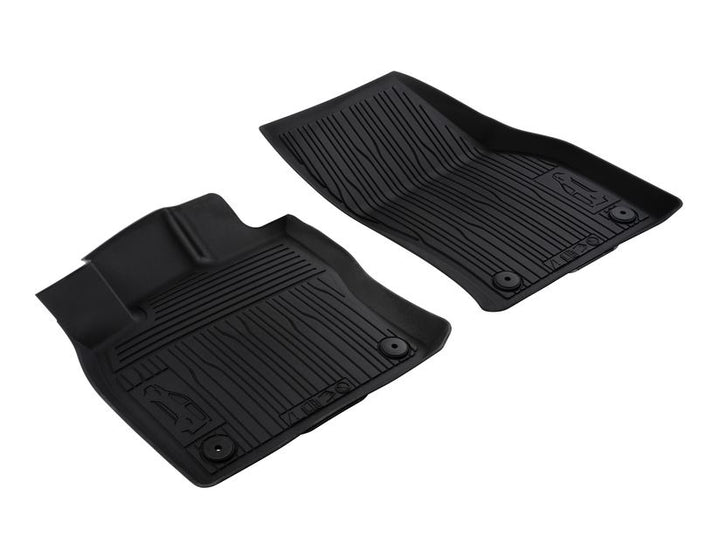 Tapis de sol en caoutchouc avant noirs pour Ford Tourneo Connect