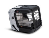 Caisse de transport 4pets Caree pour chiens et chats « Cool Grey » jusqu’à 8 kg