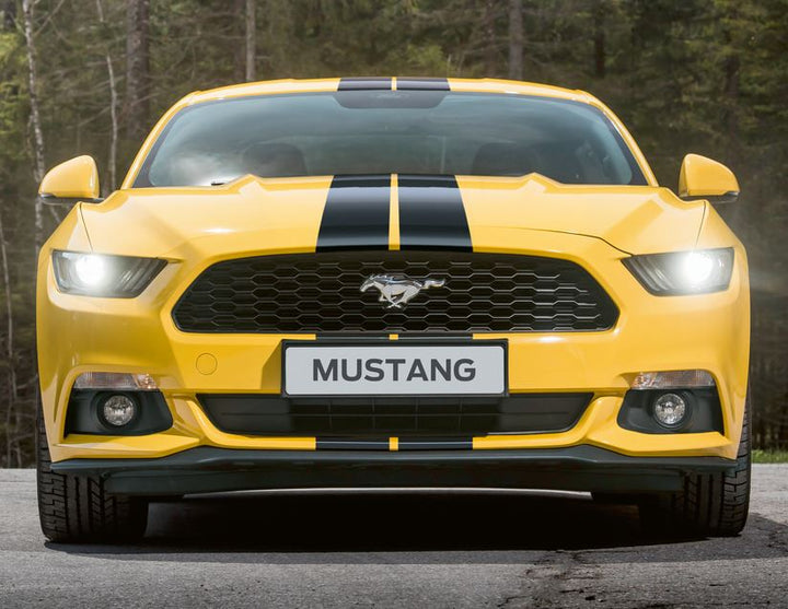 Bandes décoratives autocollantes noires Herpa print Ford Mustang 03/2015-02/2018
