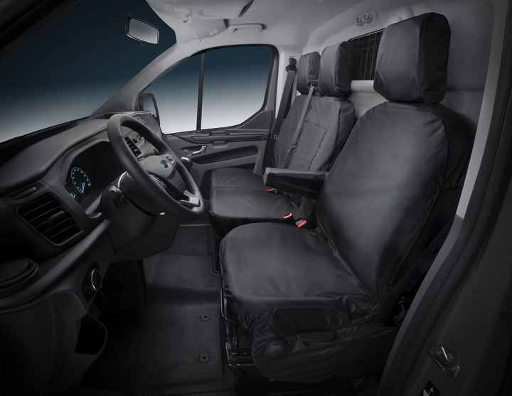 Housse de siège HDD pour siège conducteur noir pour Ford Transit/Transit