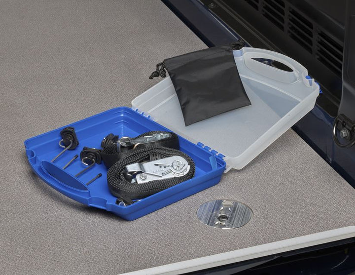 Originale Ford Transit/Transit Custom Pack de fixation de chargement Coffre bleu et blanc translucide