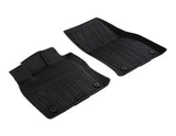 Tapis de sol en caoutchouc avant noirs pour Ford Tourneo Connect