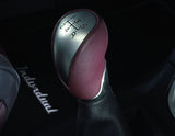 Originale Ford Fiesta Pommeau de levier de vitesses Finition aluminium et cuir rouge