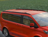 Barres de toit longitudinales noires pour Ford Tourneo/Transit Custom