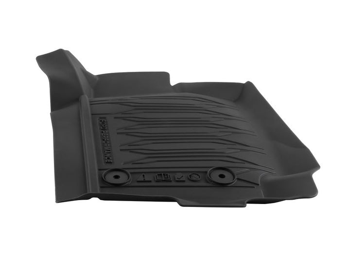 Ford Tapis de sol noir caoutchouc à rebords avant et arrière pour Ford  Ranger