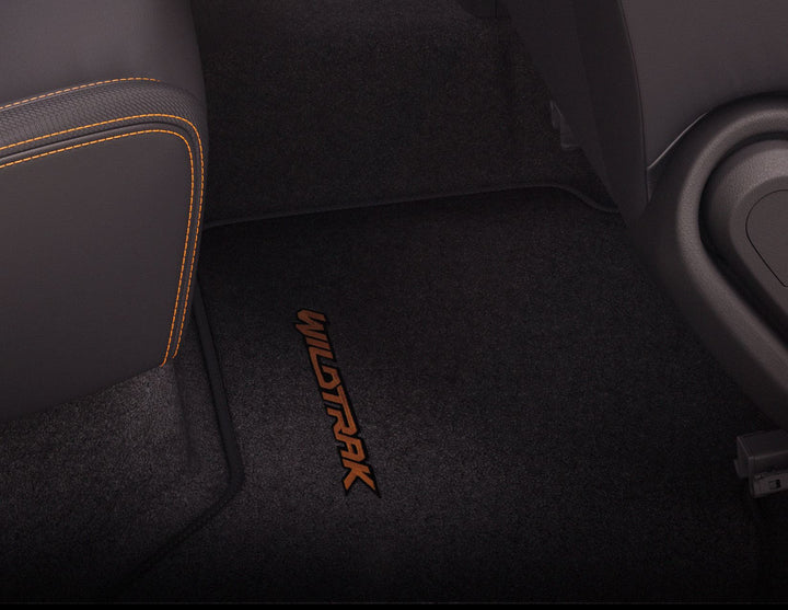Tapis de sol en velours arrière noir pour Ford Ranger 01/2012-06/2022